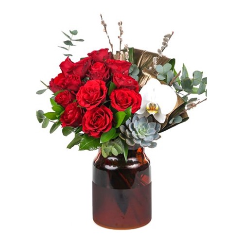 Design Red Rose Vase