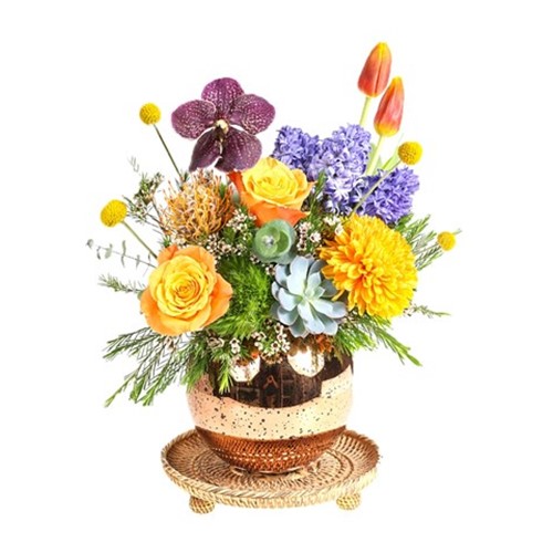 Elegance Of Orange Vase