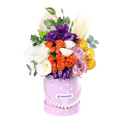 Floral Sunset Box Çiçek Aranjmanı