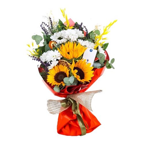 Flower+Love+K%c4%b1r%c3%a7i%c3%a7e%c4%9fi+Buketi