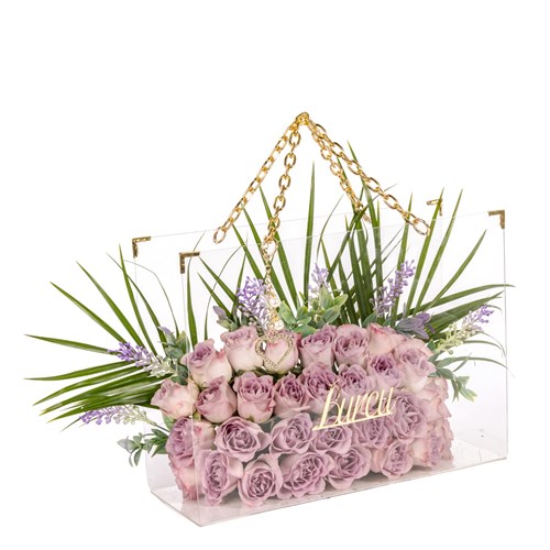 Kişiye Özel Lavender Rose Gül Aranjmanı