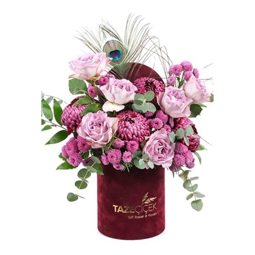 Lilac Burgundy Box
