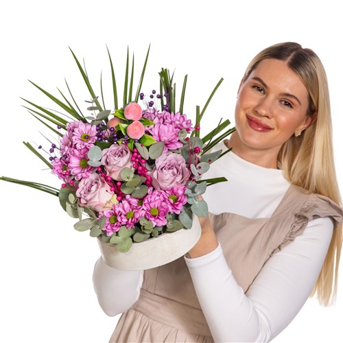 Lilac Edit Roses & Kasımpatı
