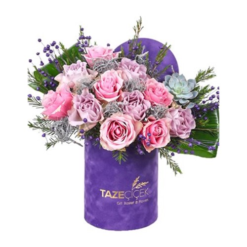 Lilac Velvet Box