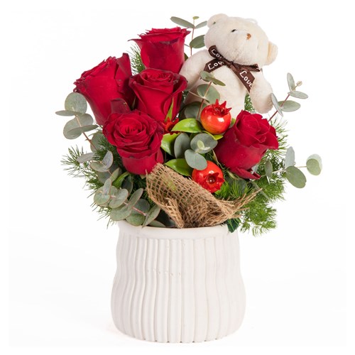 Little Valentine Ayıcıklı Güller