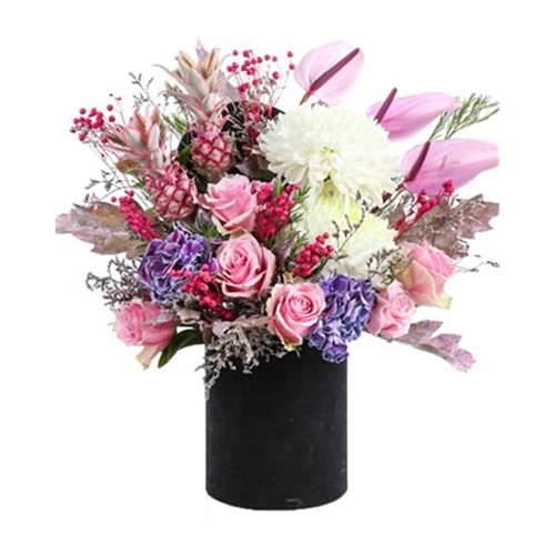 Luxury Black Box Of Pink