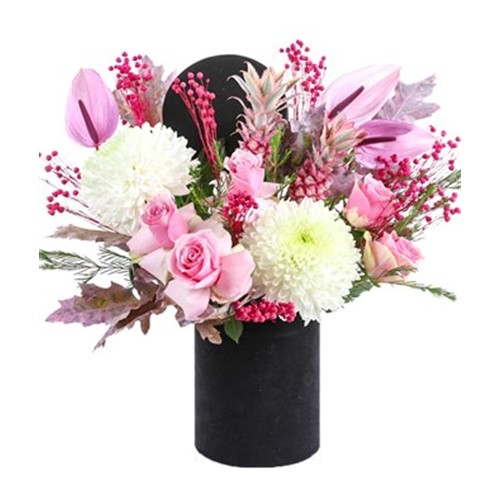 Luxury Flowers In Black Box
