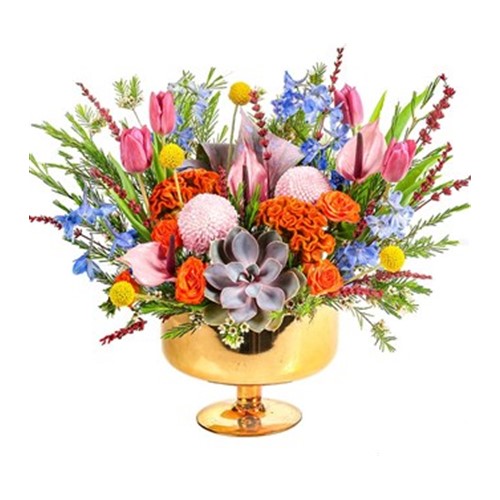 Luxury+Flowers+In+Gold