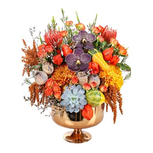 Mini Pumpkin Gold Vase
