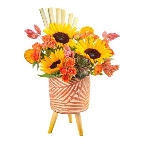 Orange Leaf Ceramic