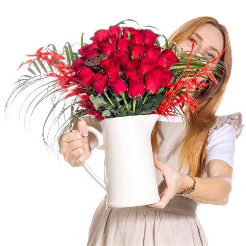Peach Red Harmony Kırmızı Güller