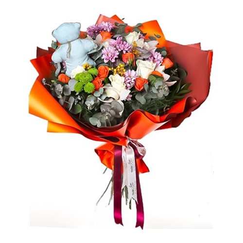 Pedestal Mix Bouquet Çiçek Aranjmanı