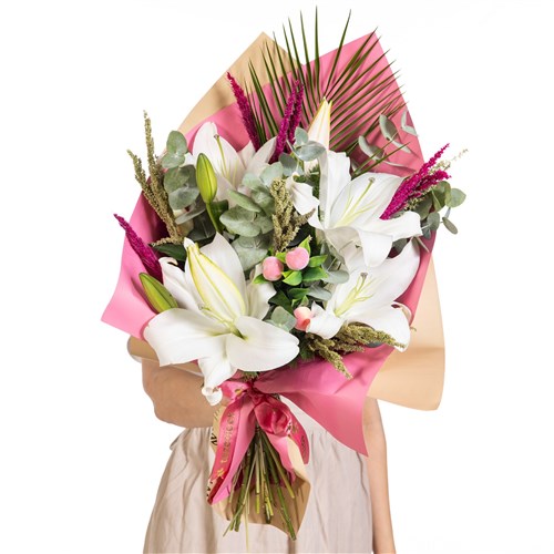 Pink Reverie Beyaz Lilyum Masalı