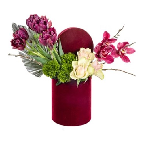 Purple Box Tulip Detail