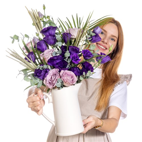 Purple Dream Seramik Sürahide Lisyantuslar