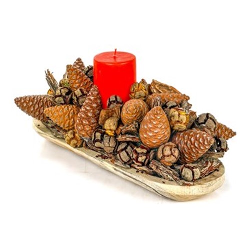 Red Candle İn a Cone