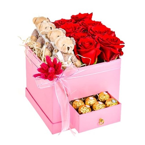 Red Love Teddy