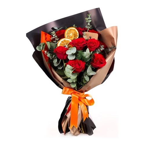 Red Passion 9 Kırmızı Gül Buketi