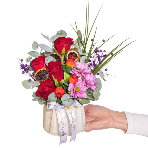 Rose Crush Papatya & Gül Aranjmanı
