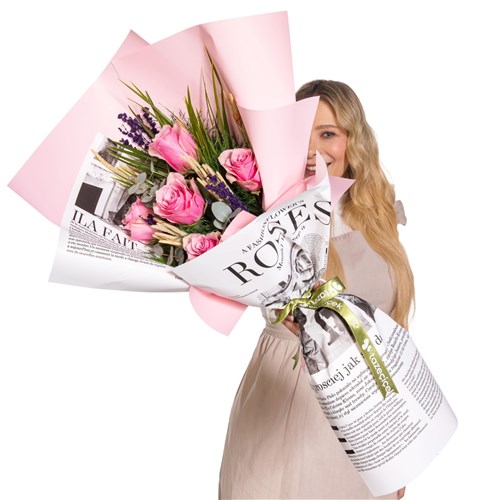 Rose Poem Pembe Gül Buketi