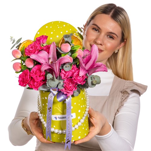 Rosy Dream Gül & Lilyum Box