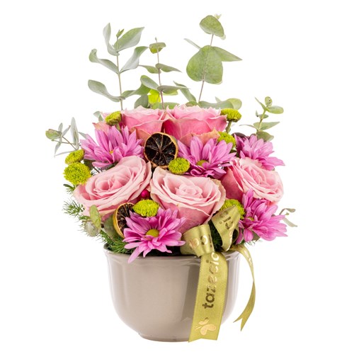 Rosy Mood Pembe Gül Aranjmanı