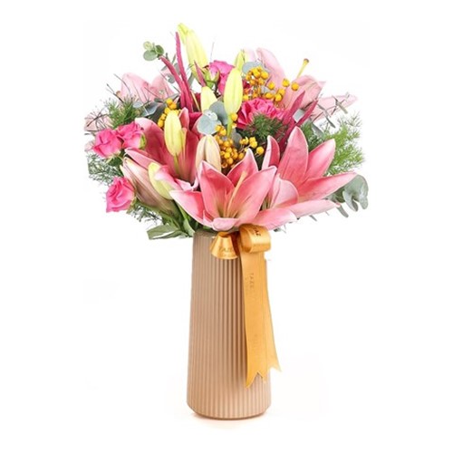 Silk Blossom Pembe Lilyumlar