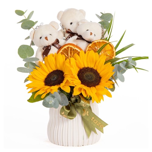 Sunny Hugs Ayıcıklı Ayçiçekleri