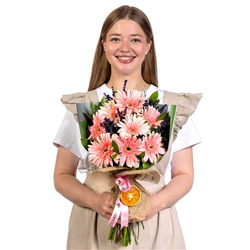 Sunset Harmony Bouquet Gerbera Buketi