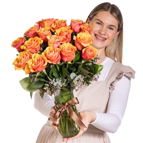 Sunset Rose Gül Vazosu