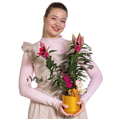 Sweet Pink Lilyum Aranjmanı