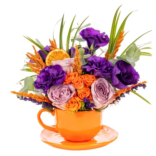 Vibrant Muse Turuncu Fincan