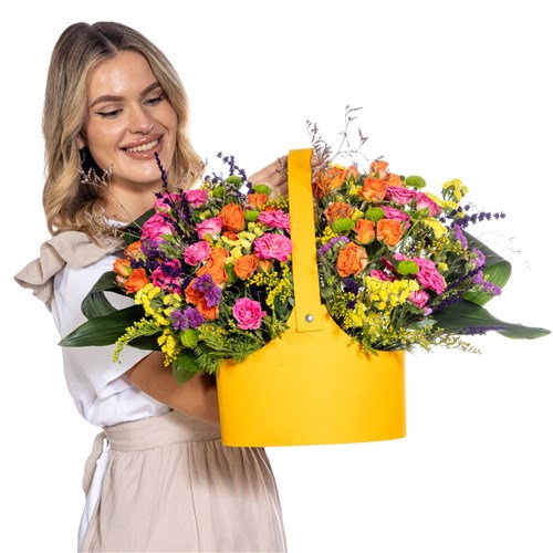 Yellow Box Çardak Gül Çantası