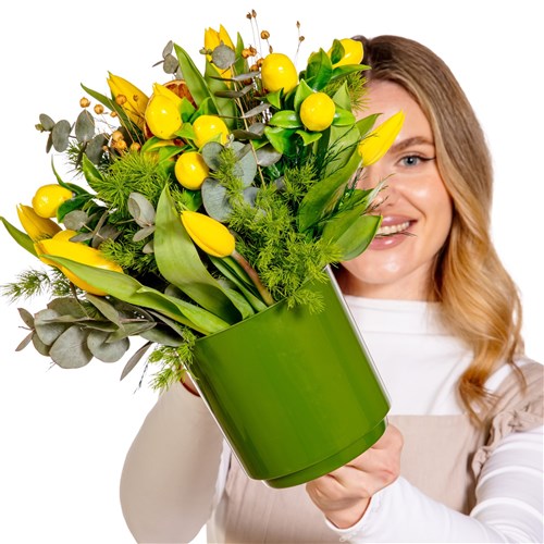 Yellow Zen Minimal Garden Laleler